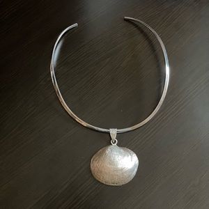 925 Sterling Silver Shell Necklace by Andres Mejia Alvarez
